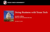 Doing Business with Texas Tech