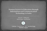 Human Factors in Education through Information and Communication  Technology in India