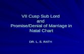 VII Cusp Sub Lord  and  Promise/Denial of Marriage in Natal Chart