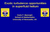 Exotic turbulence opportunities in superfluid helium