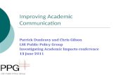 Improving Academic Communication