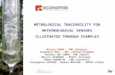 METROLOGICAL TRACEABILITY FOR METEOROLOGICAL SENSORS ILLUSTRATED THROUGH EXAMPLES