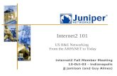 Internet2 101 US R&E Networking   From the ARPANET to Today