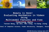 Beauty is Here! Evaluating Aesthetics in Videos Using Multimodal Features and Free Training Data