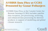 AVHRR Data Flow at CCRS Presented by Gunar Fedosejevs