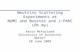 Neutrino Scattering Experiments at NUMI and Booster and J-PARC (Oh my)