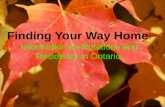 Finding Your Way Home : Information on Rotations and Residency in Ontario