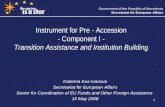Instrument for Pre - Accession - Component I - Transition Assistance and Institution Building