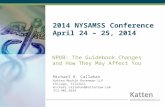 2014 NYSAMSS Conference April 24 – 25, 2014