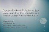 Doctor-Patient Relationships : Understanding the Importance of Health Literacy in Patient Care