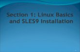 Section 1: Linux Basics and SLES9 Installation
