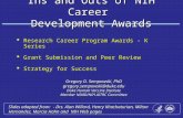 Ins and Outs of NIH Career  Development Awards