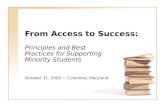 From Access to Success: