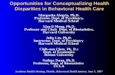 Opportunities for Conceptualizing Health Disparities in Behavioral Health Care