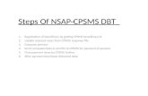 Steps Of NSAP-CPSMS DBT