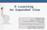 E-Learning  An Expanded View