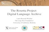 The Rosetta Project   Digital Language Archive