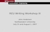 REU Writing Workshop III
