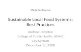 Sustainable Local Food Systems: Best Practices