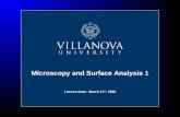 Microscopy and Surface Analysis 1
