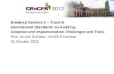 Breakout Session 2 – Track B International Standards on Auditing: