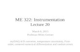 ME 322: Instrumentation Lecture 20