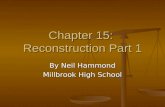 Chapter 15:  Reconstruction Part 1