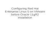 Configuring Red Hat Enterprise Linux 5 on VMware before Oracle 11gR2 installation
