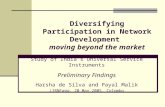 Diversifying Participation in Network Development  moving beyond the market