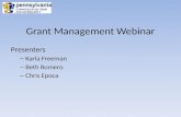 Grant Management Webinar