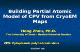 Building Partial Atomic Model of CPV from CryoEM Maps