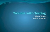 Trouble with Testing