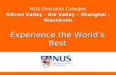 NUS Overseas Colleges Silicon Valley - Bio Valley – Shanghai - Stockholm