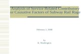 Analysis of Service Related Contributory or Causative Factors of Subway Rail Rage
