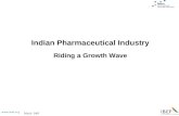 Indian Pharmaceutical Industry Riding a Growth Wave