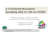 A 4-Channel Waveform Sampling ASIC in 130 nm CMOS