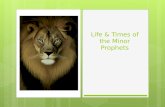 Life & Times of the Minor Prophets