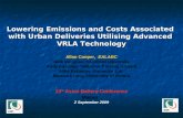 Lowering Emissions and Costs Associated  with Urban Deliveries Utilising Advanced  VRLA Technology