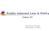 Public Interest Law & Policy