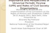 Importance and Perspectives of Universal Periodic Review (UPR)