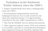 Turbulence in the Northwest Timber Industry since the 1990’s