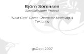 Björn Sörensen Specialization Project ”Next-Gen” Game Character Modeling & Texturing