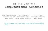 10-810 /02-710 Computational Genomics