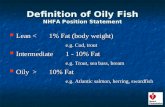 Definition of Oily Fish NHFA Position Statement