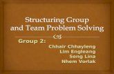 Structuring Group  and Team Problem Solving