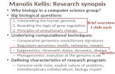 Manolis Kellis: Research synopsis