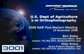 U.S. Dept of Agriculture 1-m Orthophotography  2008 NAIP Post-Mortem Meeting 19 November 2008