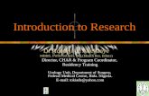 Introduction to  Research
