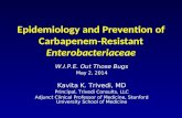 Epidemiology and Prevention of Carbapenem-Resistant  Enterobacteriaceae
