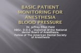 Basic Patient Monitoring For Anesthesia Blood Pressure